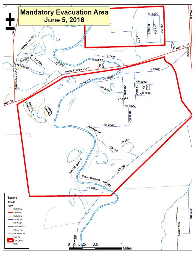 Mandatory evacuation issued for Bailey's Prairie